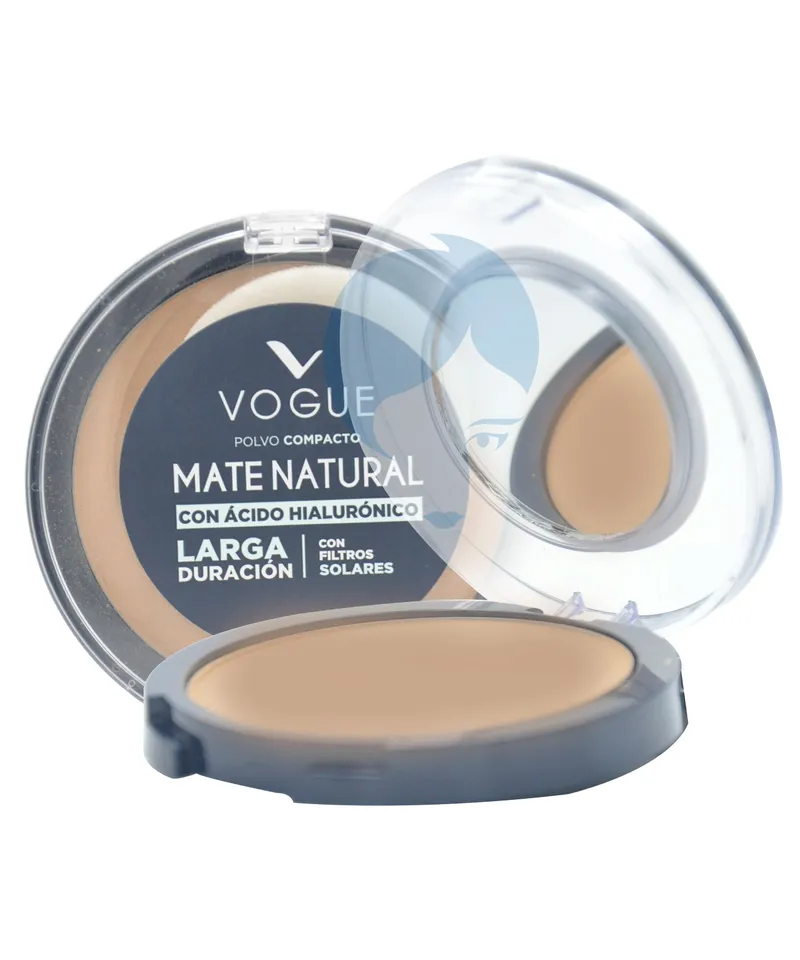 VOGUE POLVO COMPACTO MATE CARAMELO X 14GR - Producto de belleza y estética en Almacén Sandra