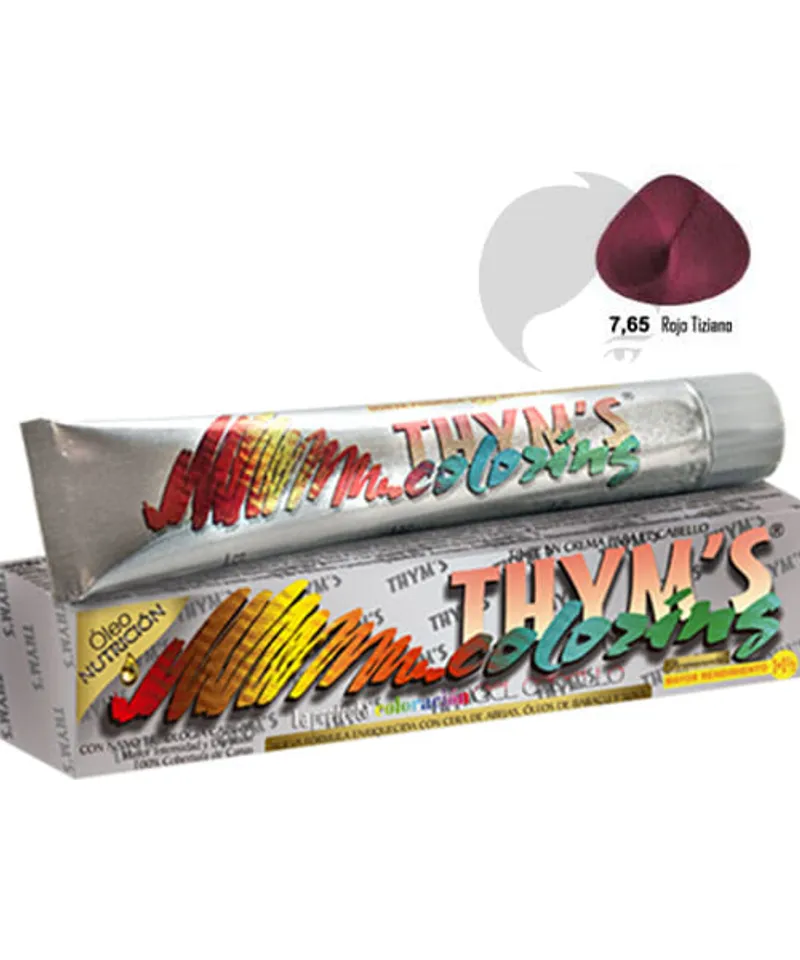THYMS COLORING TINTE ROJO TIZIANO N.7.65 X 60GR - Producto de belleza y estética en Almacén Sandra