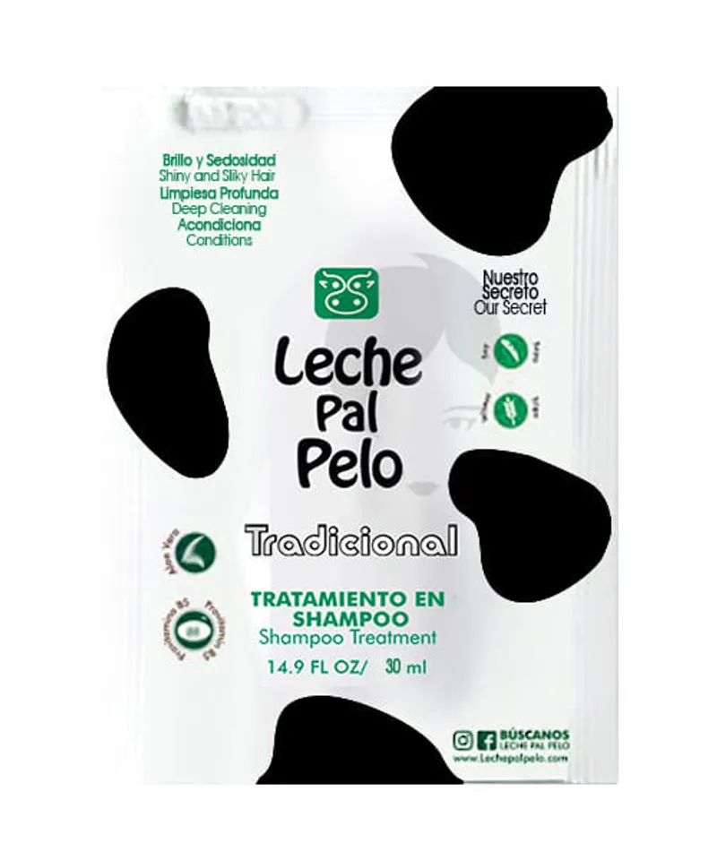LECHE PAL PELO SHAMPOO TRADICIONAL X 30ML - Producto de belleza y estética en Almacén Sandra