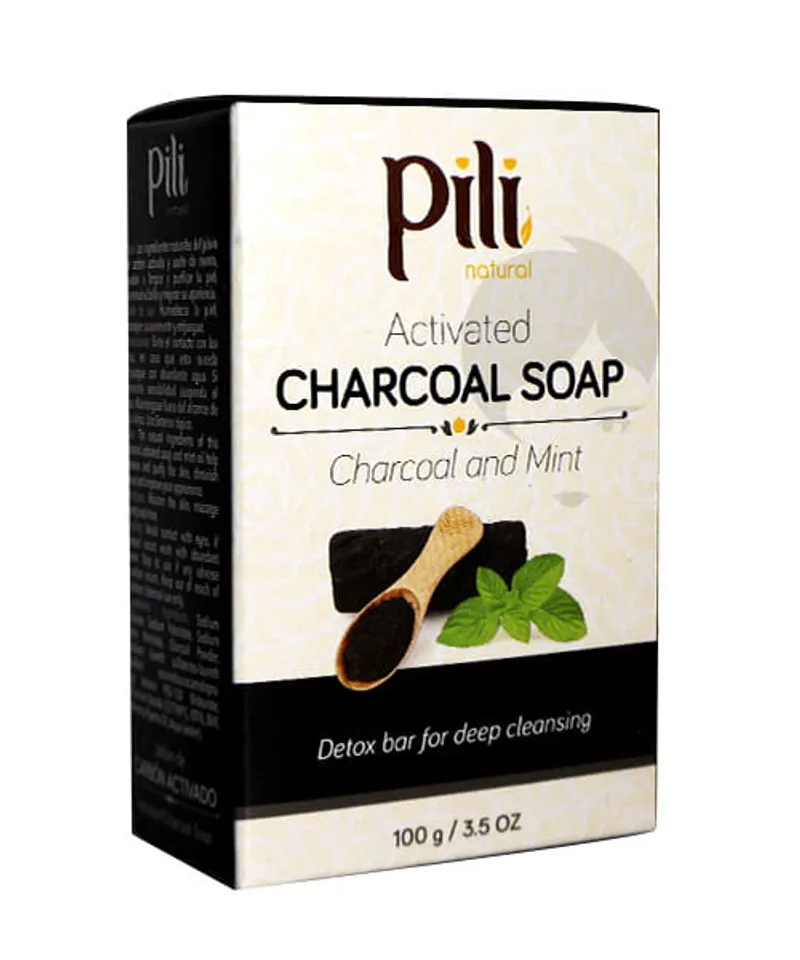 PILI JABON CARBON ACTIVADO X 100 GR - Producto de belleza y estética en Almacén Sandra