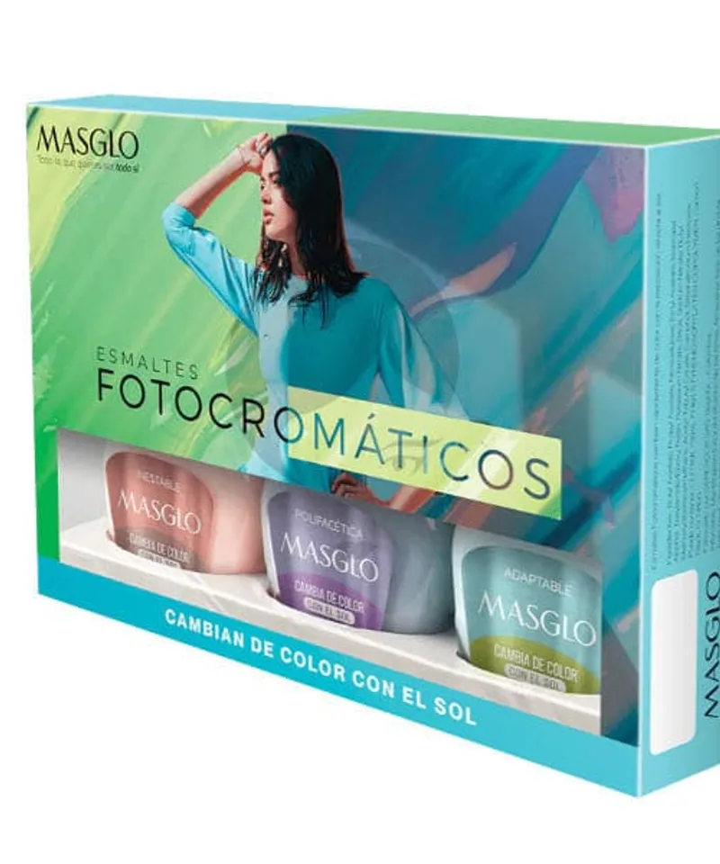 MASGLO KIT ESMALTE FOTO CROMATICO - Producto de belleza y estética en Almacén Sandra