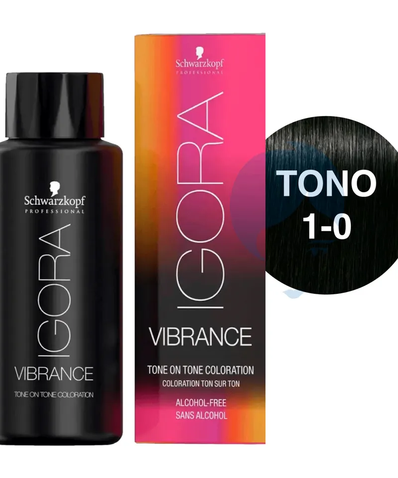 IGORA TINTE VIBRANCE GEL NEGRO N.1.0 X 60ML - Producto de belleza y estética en Almacén Sandra