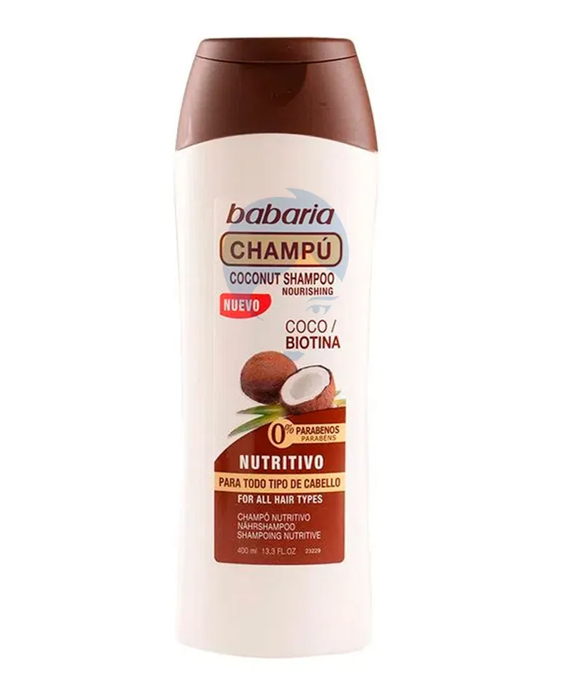 BABARIA SHAMPOO COCO X 400ML - Producto de belleza y estética en Almacén Sandra