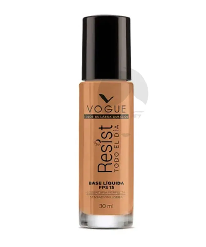 VOGUE BASE LIQUIDA RESIST CANELA X 30ML - Producto de belleza y estética en Almacén Sandra