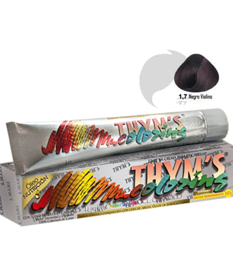 THYMS COLORING TINTE NEGRO VIOLINO # 1.7 X 60GR - Producto de belleza y estética en Almacén Sandra