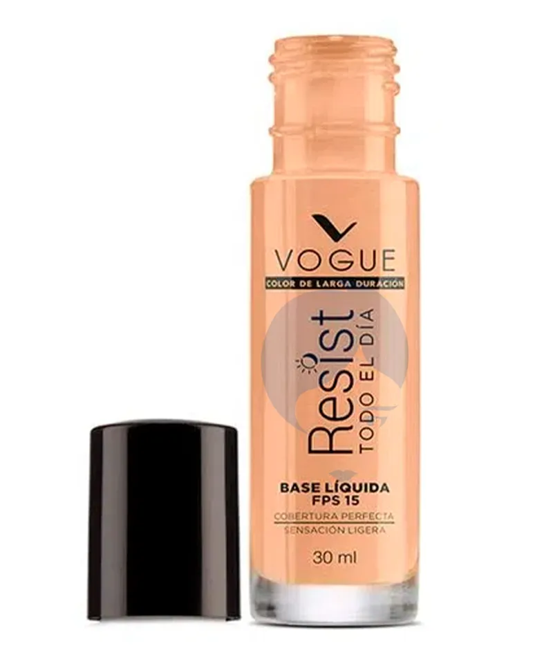 VOGUE BASE LIQUIDA RESIST NATURAL X 30ML - Producto de belleza y estética en Almacén Sandra