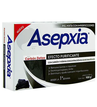 ASEPXIA JABON CARBON DETOX X 100GR - Producto de belleza y estética en Almacén Sandra