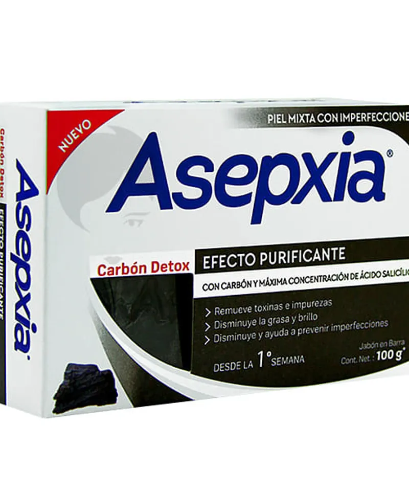 ASEPXIA JABON CARBON DETOX X 100GR - Producto de belleza y estética en Almacén Sandra