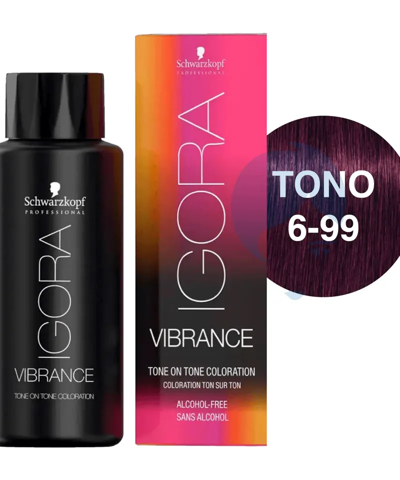 IGORA TINTE VIBRANCE GEL N.6.99 X 60GR - Producto de belleza y estética en Almacén Sandra