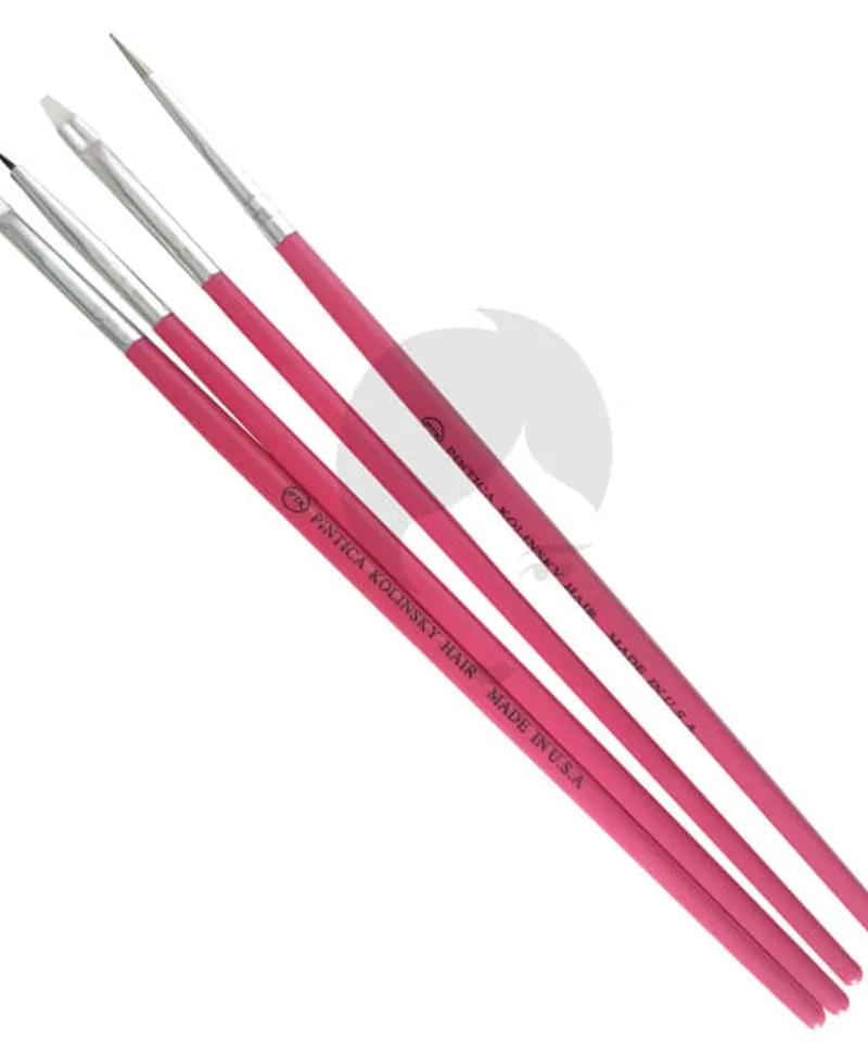 JHOR KIT PINCELES DECORACION FUCSIA X 4 UND - Producto de belleza y estética en Almacén Sandra