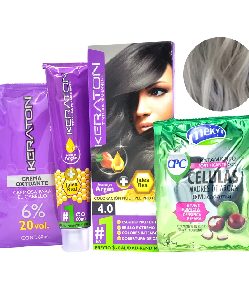 KERATON TINTE RUBIO MUY CLARO CENIZO N.9.1 X 60GR - Producto de belleza y estética en Almacén Sandra