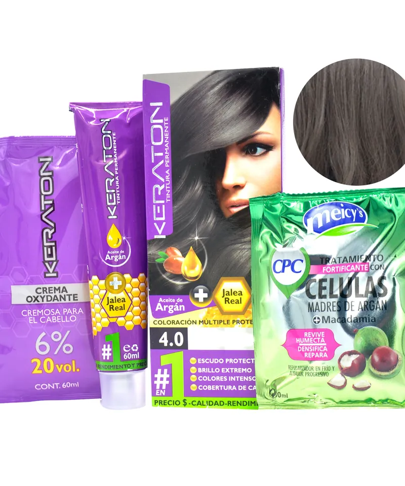 KERATON TINTE RUBIO MEDIO GRIS NUBE N.7.89 X 60GR - Producto de belleza y estética en Almacén Sandra