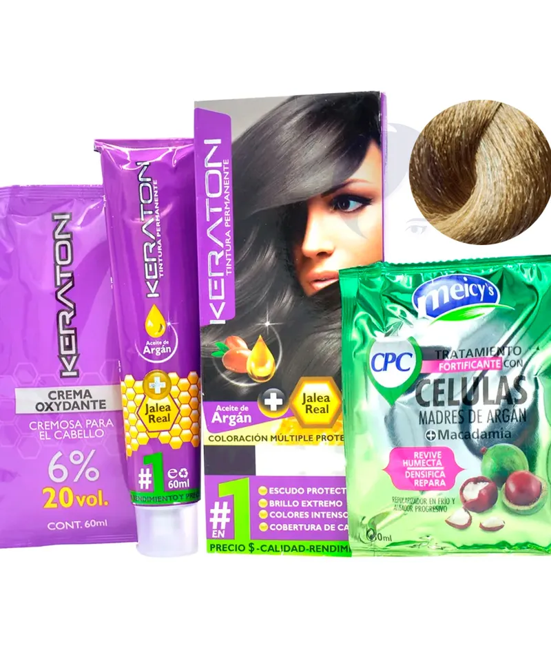 KERATON TINTE RUBIO EXTRACLARO CENIZO N.10.1 X 60GR - Producto de belleza y estética en Almacén Sandra