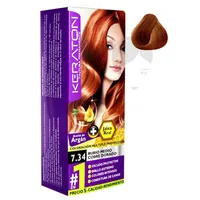 KERATON TINTE RUBIO MEDIO COBRE DORADO N.7.34 X 60GR - Miniatura 1