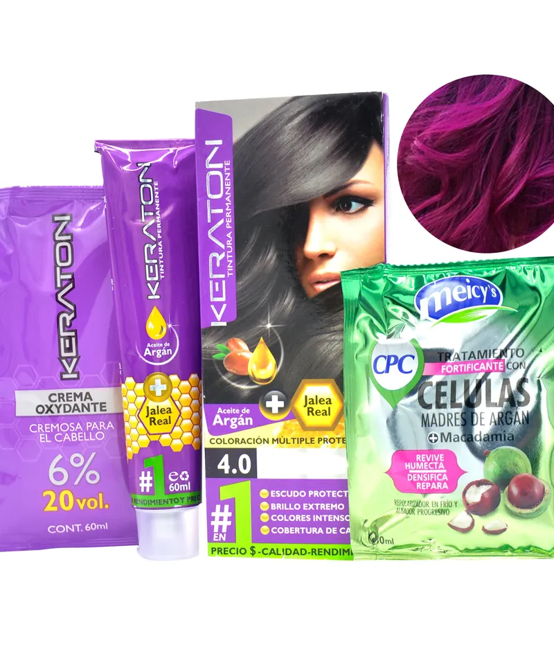 KERATON TINTE VIOLETA PROFUNDO N.9.998 X 60GR - Producto de belleza y estética en Almacén Sandra