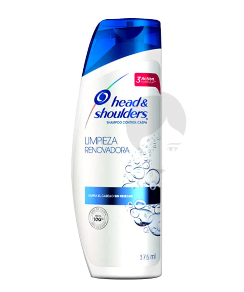 H&S SHAMPOO  LIMPIEZA RENOVADORA X 375ML - Producto de belleza y estética en Almacén Sandra