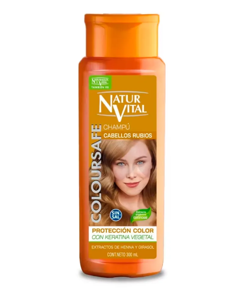 NATURALEZA Y VIDA SHAMPOO HENNA RUBIO X 300ML - Producto de belleza y estética en Almacén Sandra