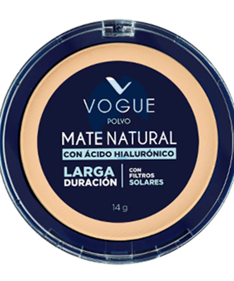 VOGUE POLVO COMPACTO MATE TRIGUEÑO X 15GR - Producto de belleza y estética en Almacén Sandra