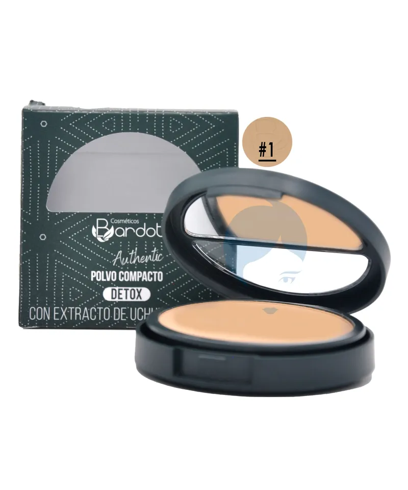 BARDOT POLVO COMPACTO DETOX N.1 X 10GR - Producto de belleza y estética en Almacén Sandra