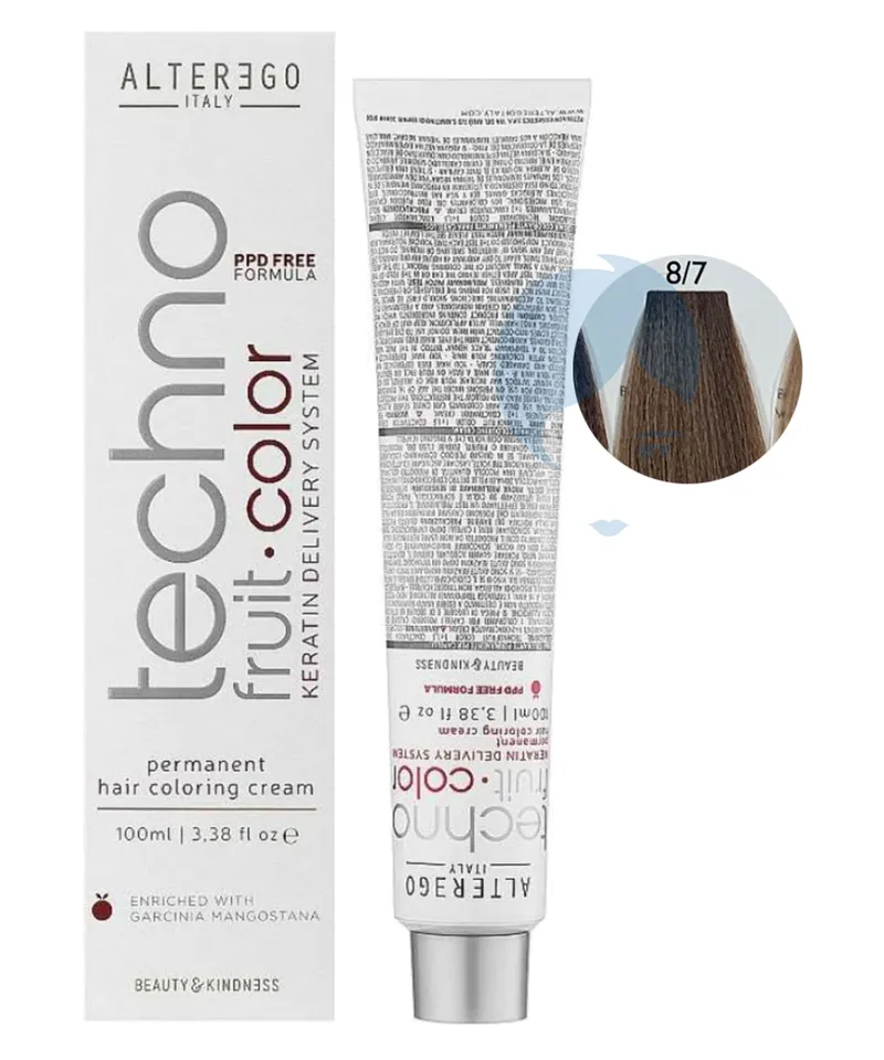 ALTER EGO TINTE RUBIO CLARO AVELLANA N.8.7 X 100GR - Producto de belleza y estética en Almacén Sandra