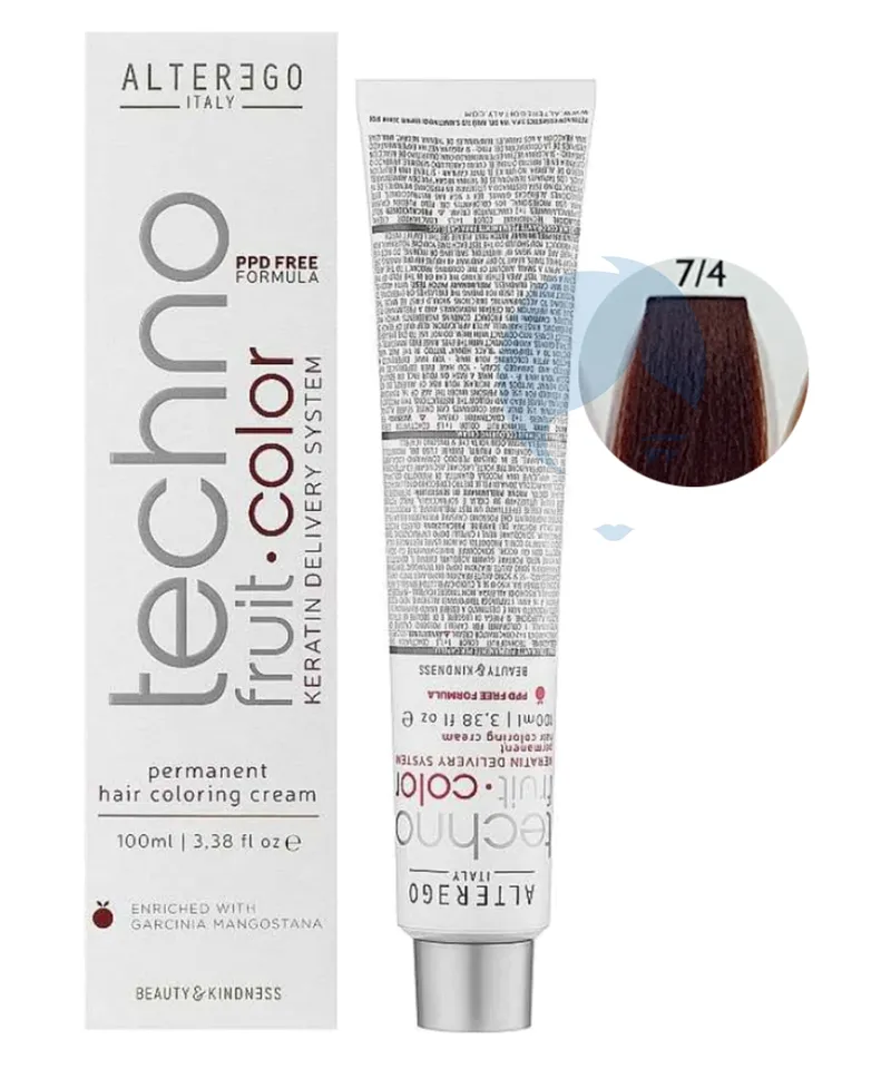 ALTER EGO TINTE RUBIO COBRE N.7.4 X 100GR - Producto de belleza y estética en Almacén Sandra