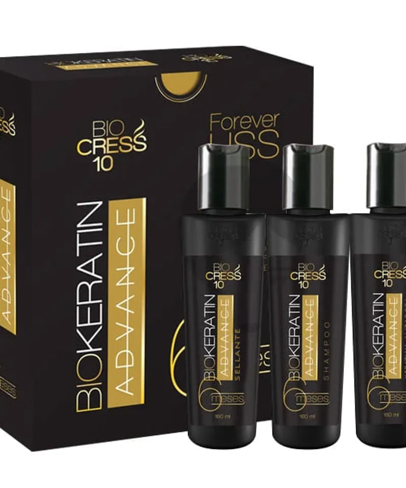 BIOCRESS KIT KERATINA ALISADORA X 160ML - Producto de belleza y estética en Almacén Sandra