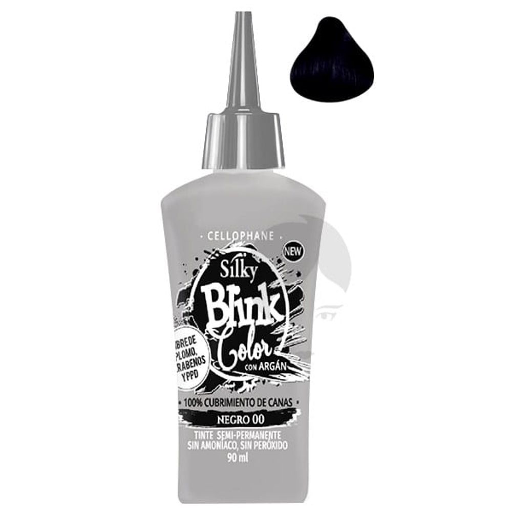 SILKY TINTE SEMIPERMANENTE NEGRO X 90ML