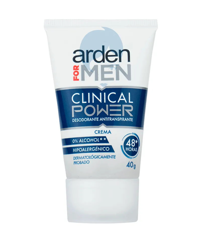 ARDEN FOR MEN DESODORANTE CREMA CLINICAL POWER X 40GR - Producto de belleza y estética en Almacén Sandra