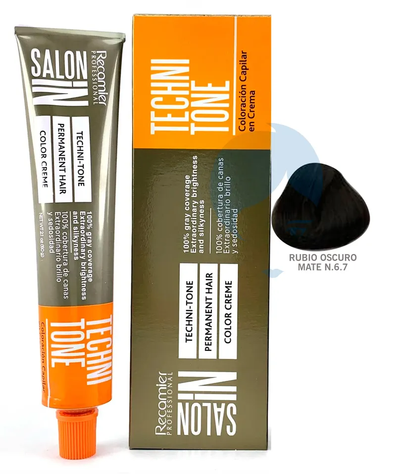 TECHNI TONE TINTE RUBIO OSCURO MATE N.6.7 X 60GR - Producto de belleza y estética en Almacén Sandra