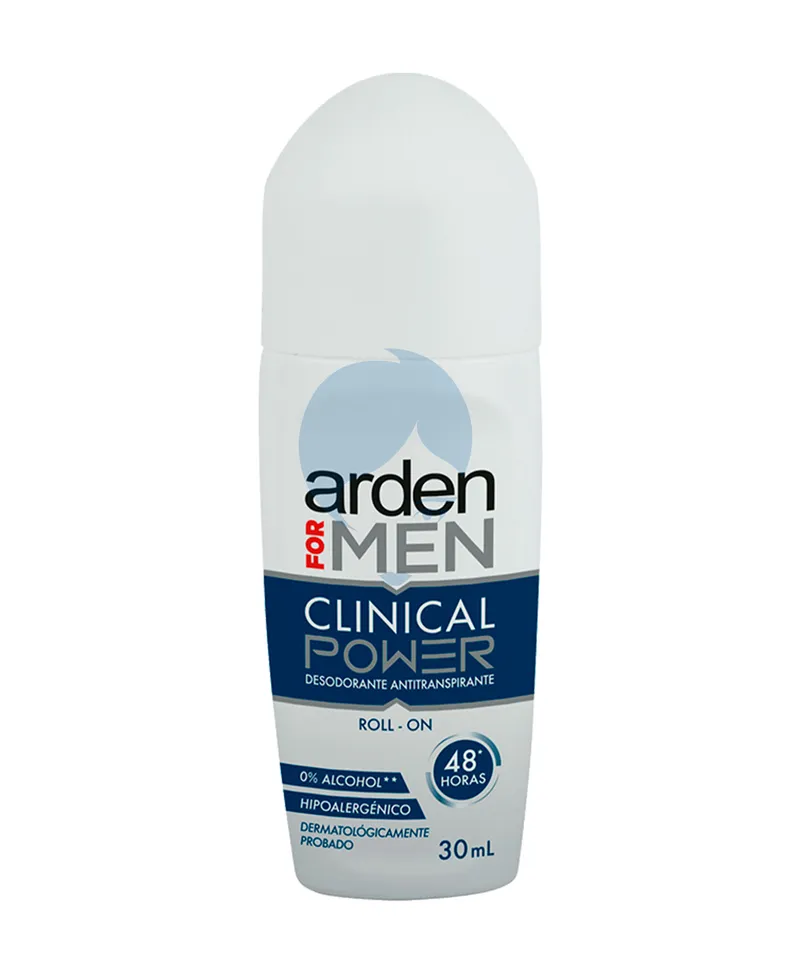 ARDEN FOR MEN DESODORANTE ROLL ON CLINICAL POWER X 30ML - Producto de belleza y estética en Almacén Sandra