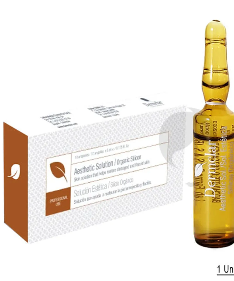 DERMCLAR AMPOLLAS SILICIO ORGANICO X 5ML - Producto de belleza y estética en Almacén Sandra