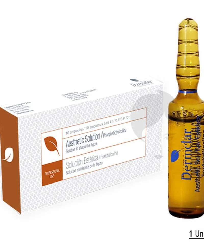 DERMCLAR AMPOLLA SOLUCION ESTETICA FOSFATIDICOLINA X 5ML - Producto de belleza y estética en Almacén Sandra