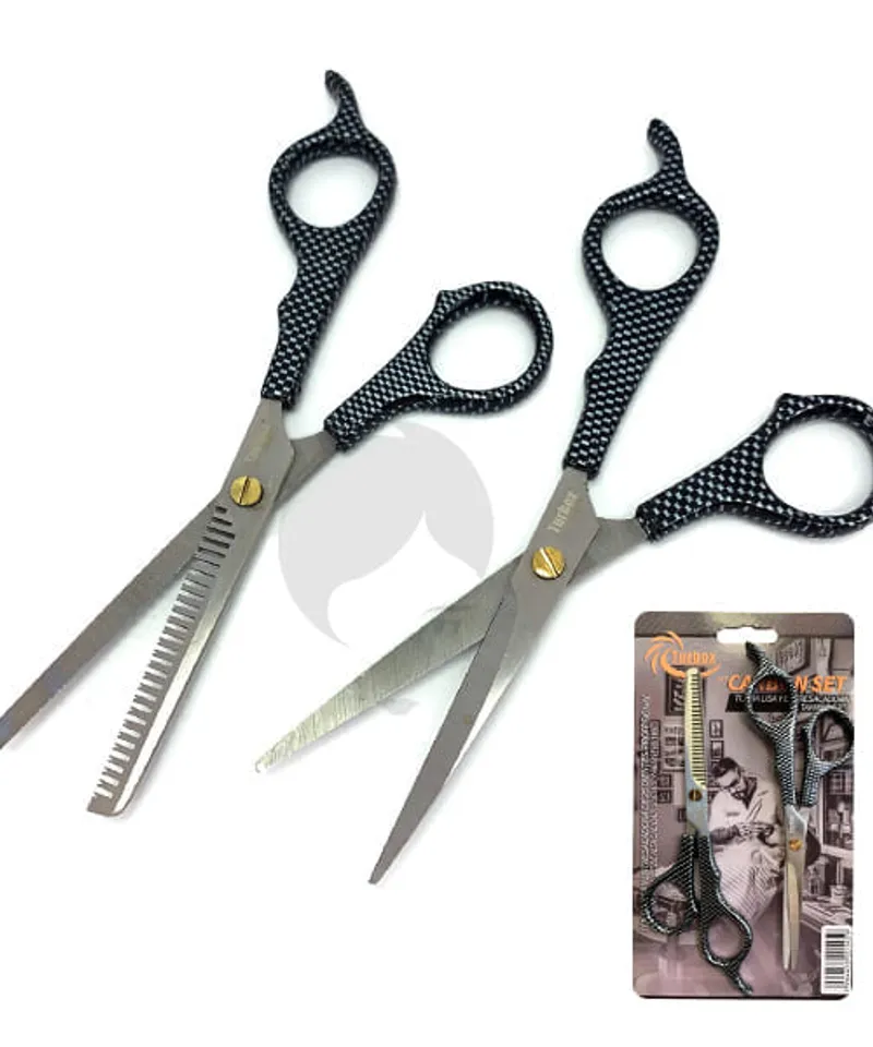 NEW TURBO TIJERAS NT CARBON SET LISA Y ENTRESACADORA - Producto de belleza y estética en Almacén Sandra