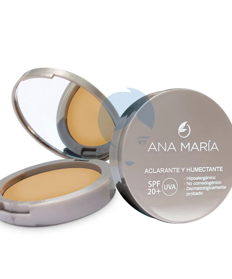 ANA MARIA POLVO COMPACTO ACLARANTE SANDALO  X 15GR - Producto de belleza y estética en Almacén Sandra