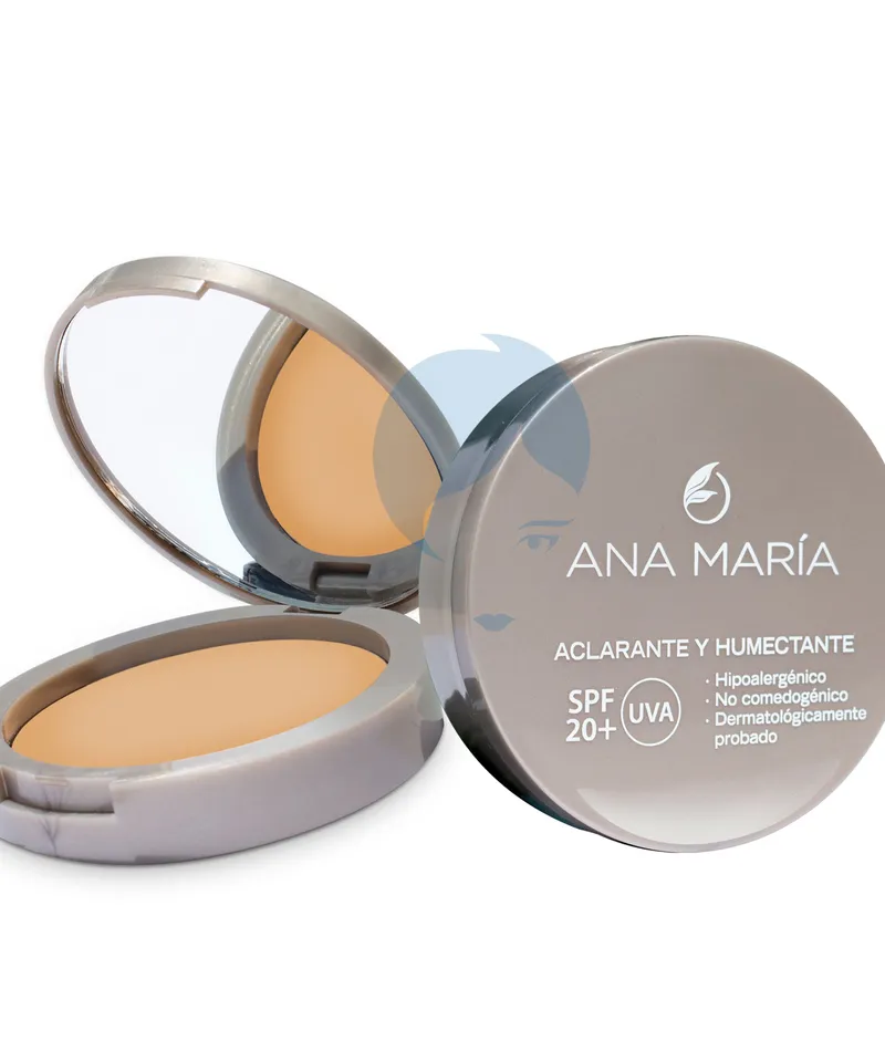 ANA MARIA POLVO COMPACTO ACLARANTE CANELA X 15GR - Producto de belleza y estética en Almacén Sandra