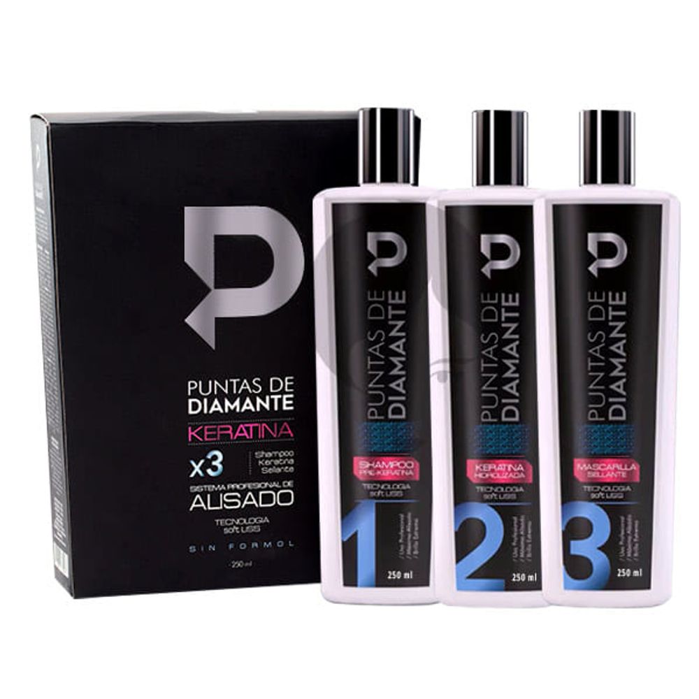 PUNTAS DIAMANTE KIT KERATINA X 250ML