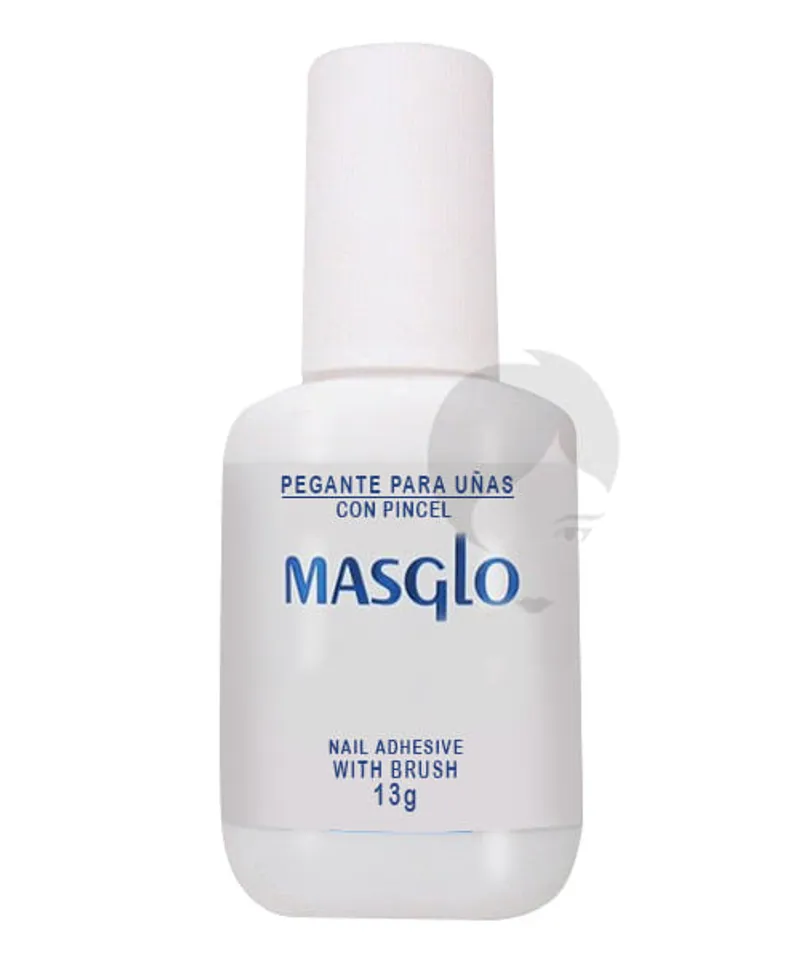 MASGLO PEGANTE PARA UÑAS CON PINCEL X15ML - Producto de belleza y estética en Almacén Sandra