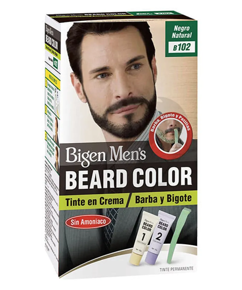 BIGEN MENS BEARD COLOR TINTE NEGRO NATURAL N B102 X 40GR - Producto de belleza y estética en Almacén Sandra