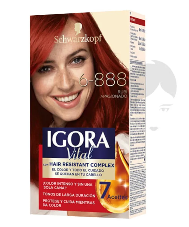 IGORA VITAL TINTE RUBI APASIONADO X 2 TUB 6-888 - Producto de belleza y estética en Almacén Sandra