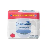JOHNSONS BABY JABON CREMOSO ORIGINAL X 3UND X 110GR - Miniatura 1