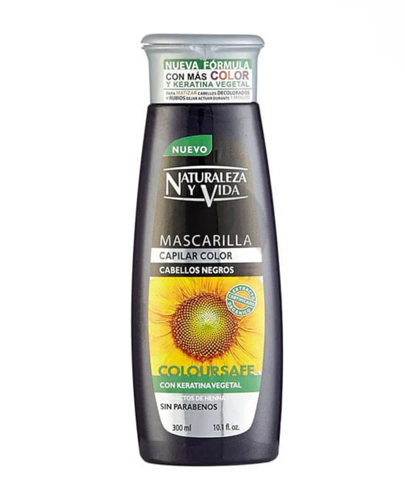 NATURALEZA Y VIDA MASCARILLA CAPILAR COLOR NEGROS X 300GR - Producto de belleza y estética en Almacén Sandra
