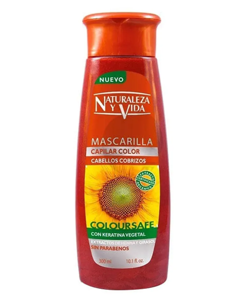 NATURALEZA Y VIDA MASCARILLA CAPILAR COLOR COBRIZOS X 300GR - Producto de belleza y estética en Almacén Sandra
