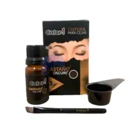 I COLOR  TINTURA PARA CEJAS CASTAÑO OSCURO X 3GR - Miniatura 1