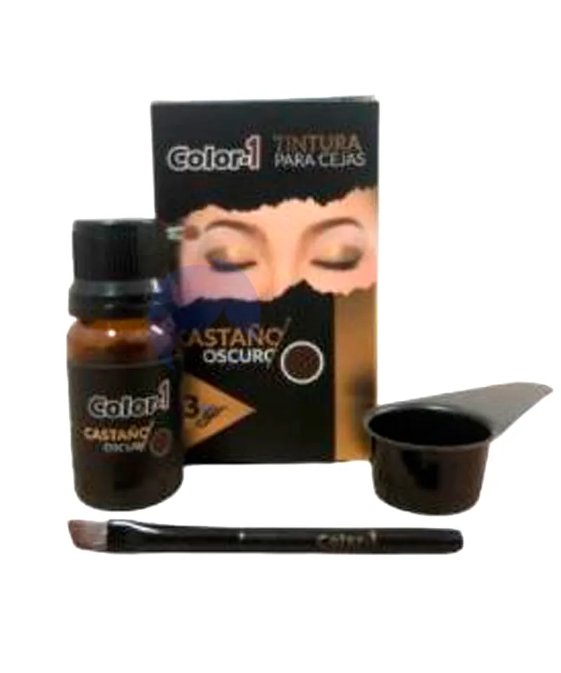 I COLOR  TINTURA PARA CEJAS CASTAÑO OSCURO X 3GR - Producto de belleza y estética en Almacén Sandra
