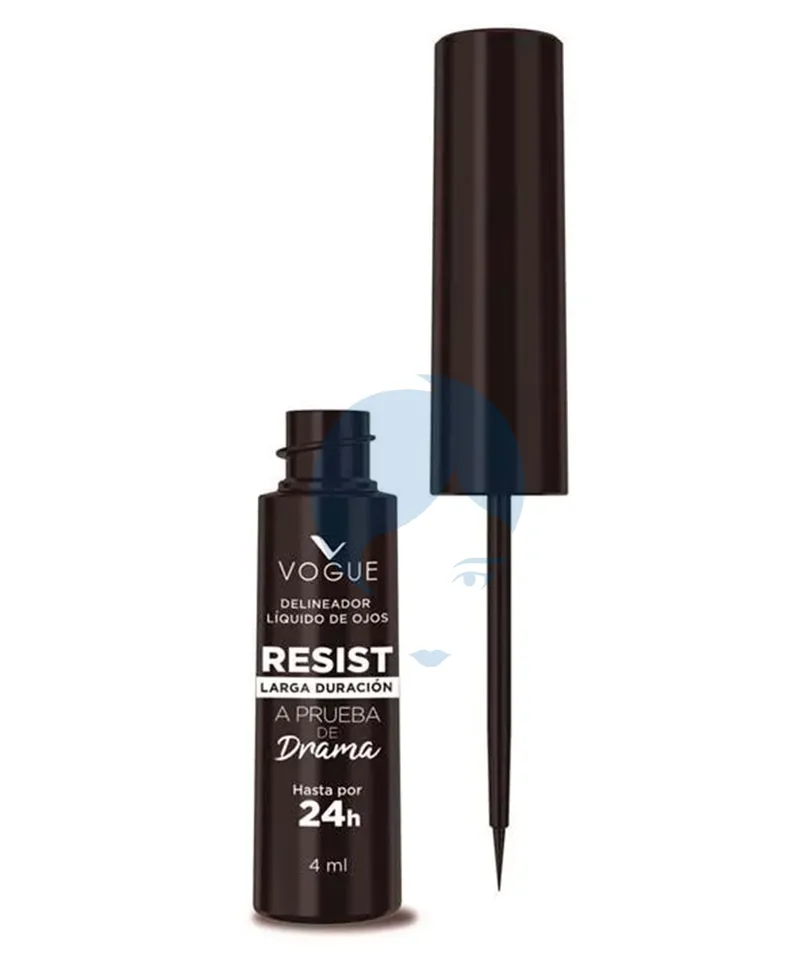 VOGUE RESIST DELINEADOR LIQUIDO DE OJOS NEGRO X 4ML - Producto de belleza y estética en Almacén Sandra