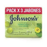 JOHNSONS JABON NUTRI SPA  UVA VERDE  X3UND X 110GR - Miniatura 1