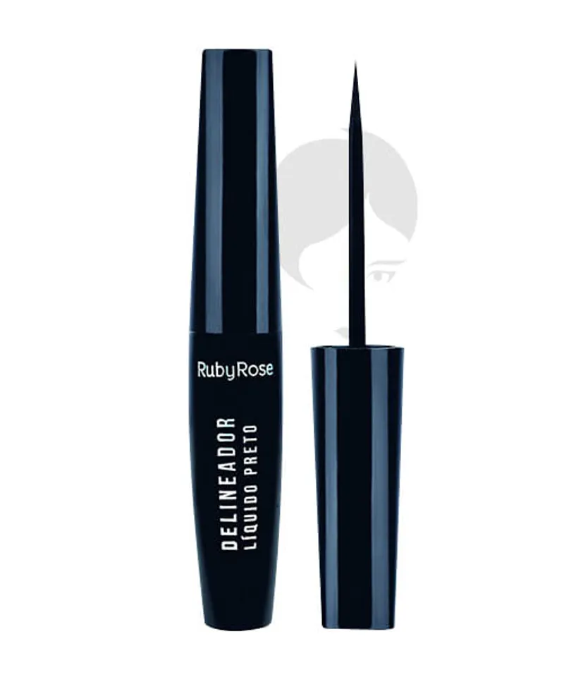 RUBY ROSS DELINEADOR LIQUIDO PRETO REF HB-8406 - Producto de belleza y estética en Almacén Sandra