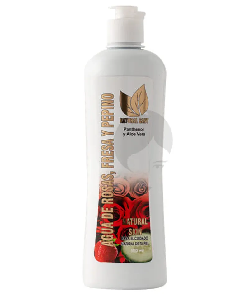 NATURAL SANT AGUA DE ROSAS FRESA Y PEPINO 500ML - Producto de belleza y estética en Almacén Sandra