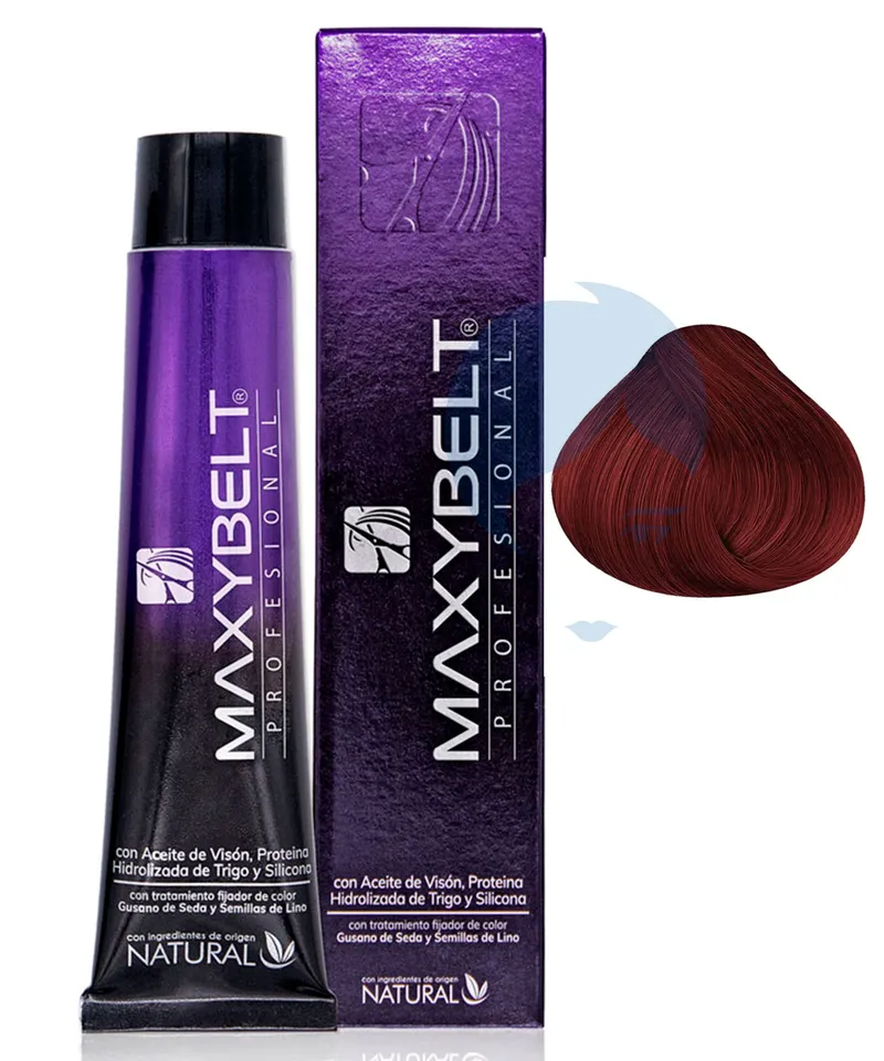 MAXYBELT TINTE CASTAÑO CLARO ROJIZO CAOBA N°5.45 X 60GR - Producto de belleza y estética en Almacén Sandra