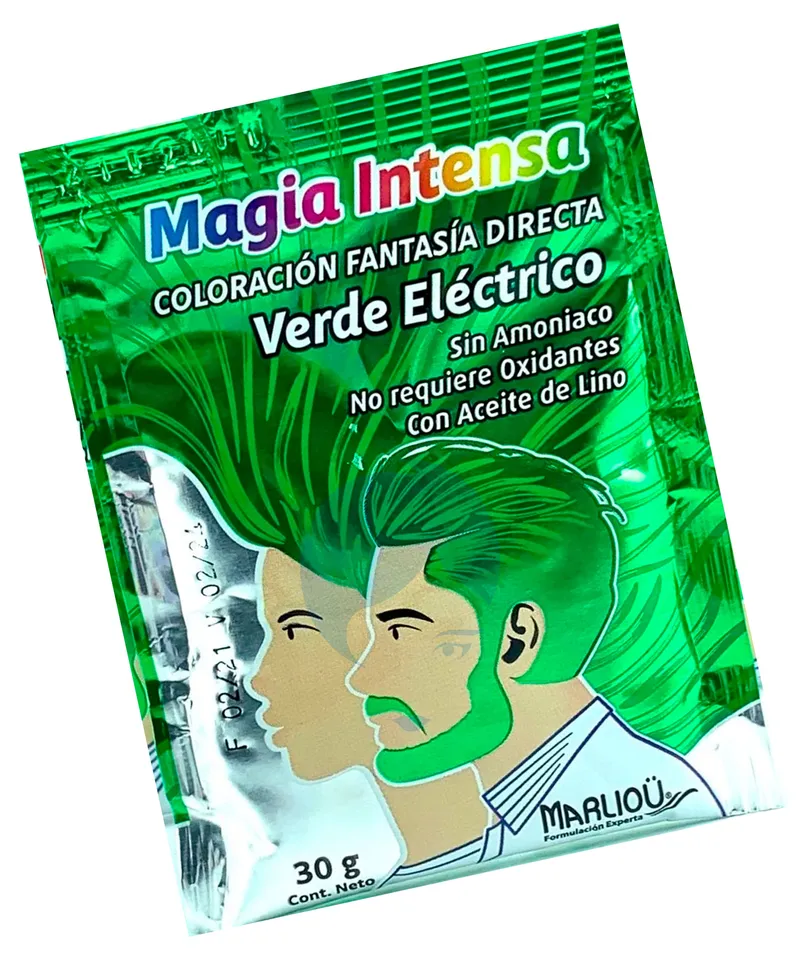 MARLIOU MAGIA INTENSA VERDE ELECTRICO X30GR - Producto de belleza y estética en Almacén Sandra